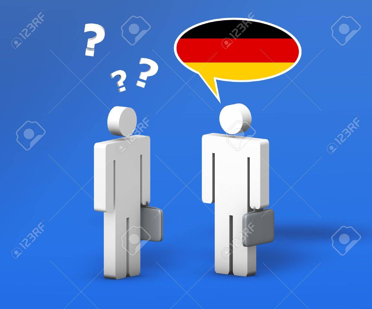 19090006-business-german-concept-with-a-funny-conversation-between-two-3d-people-on-blue-background-the-man-w